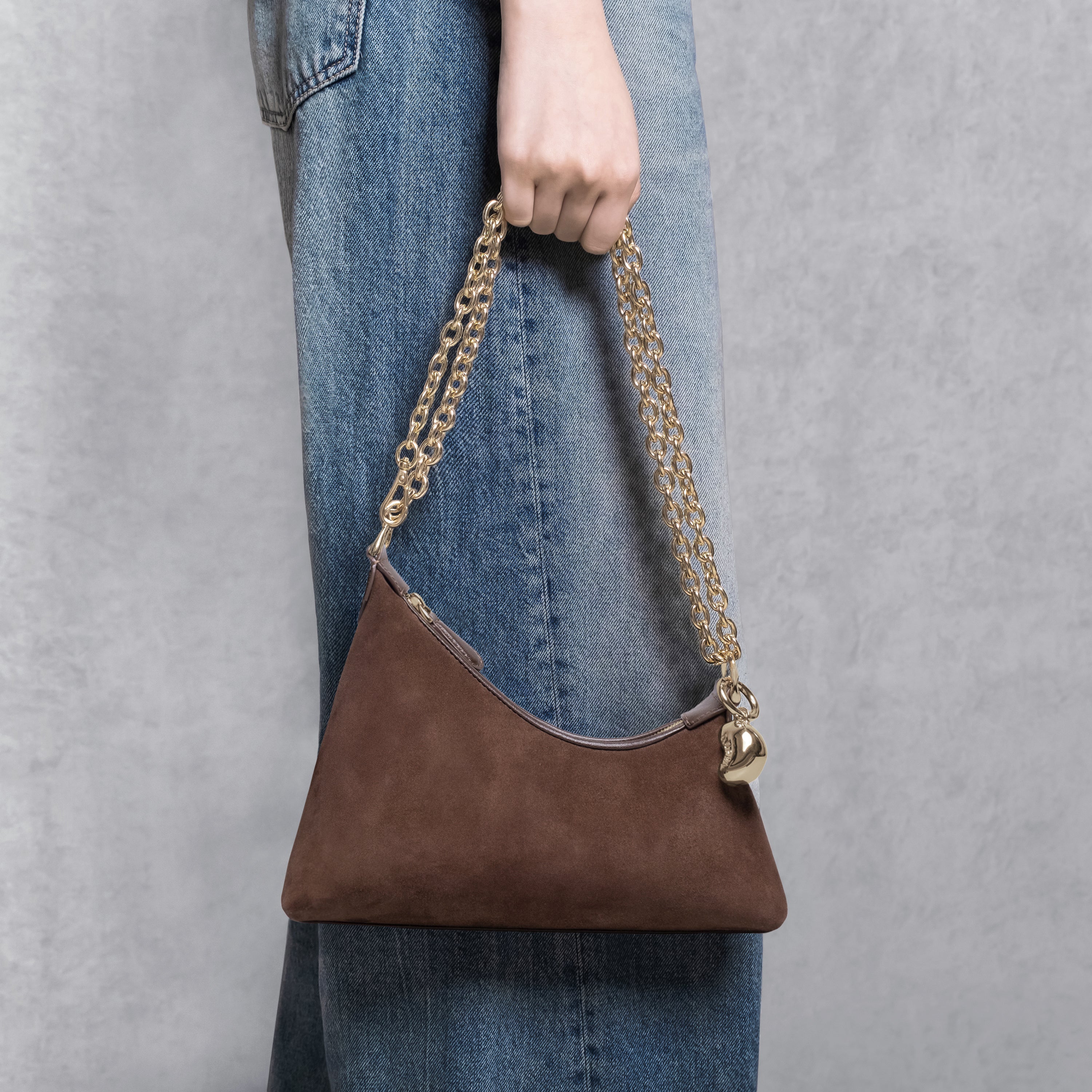 Nirvana Chain Suede Chocolate