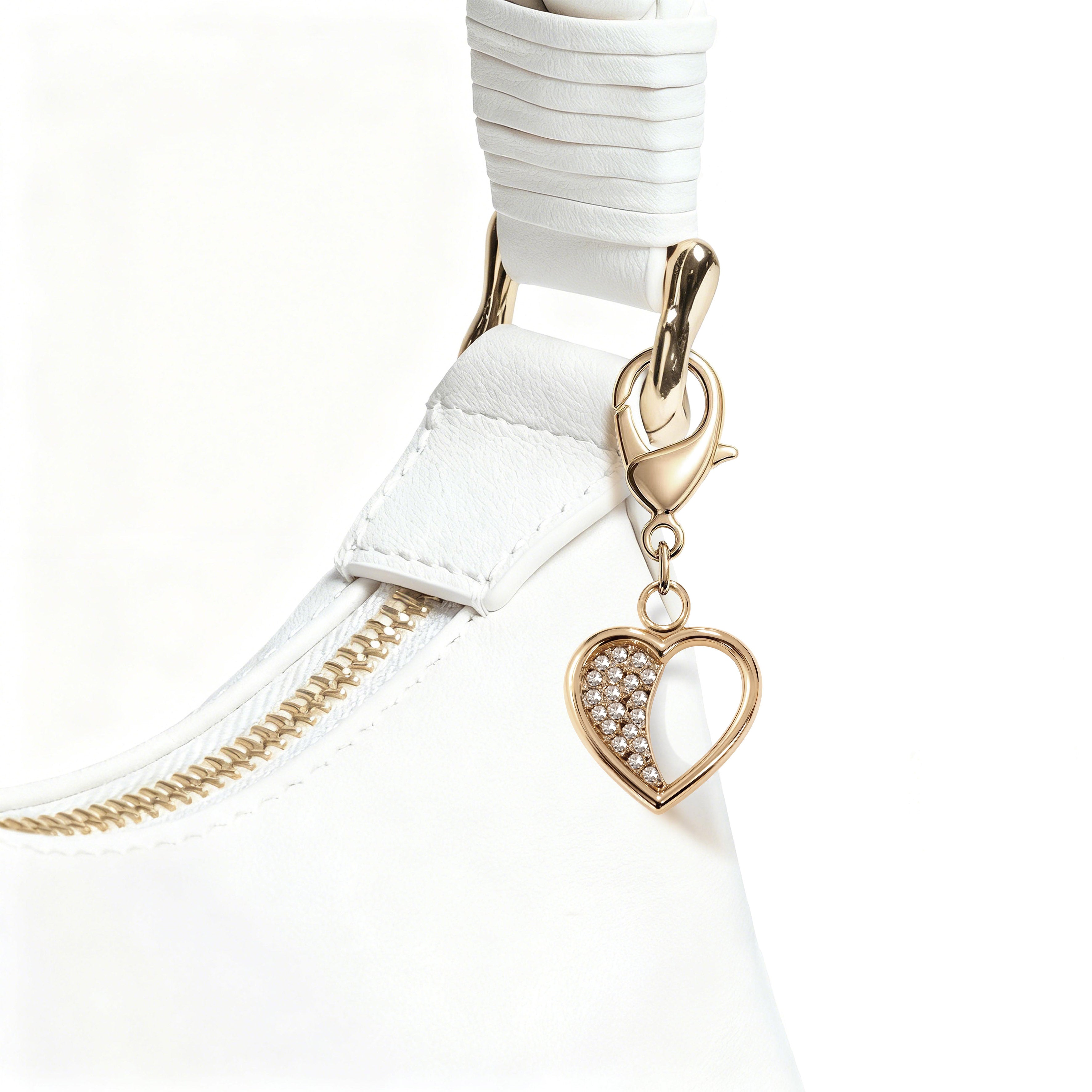 Parallel Hearts Gold Charm
