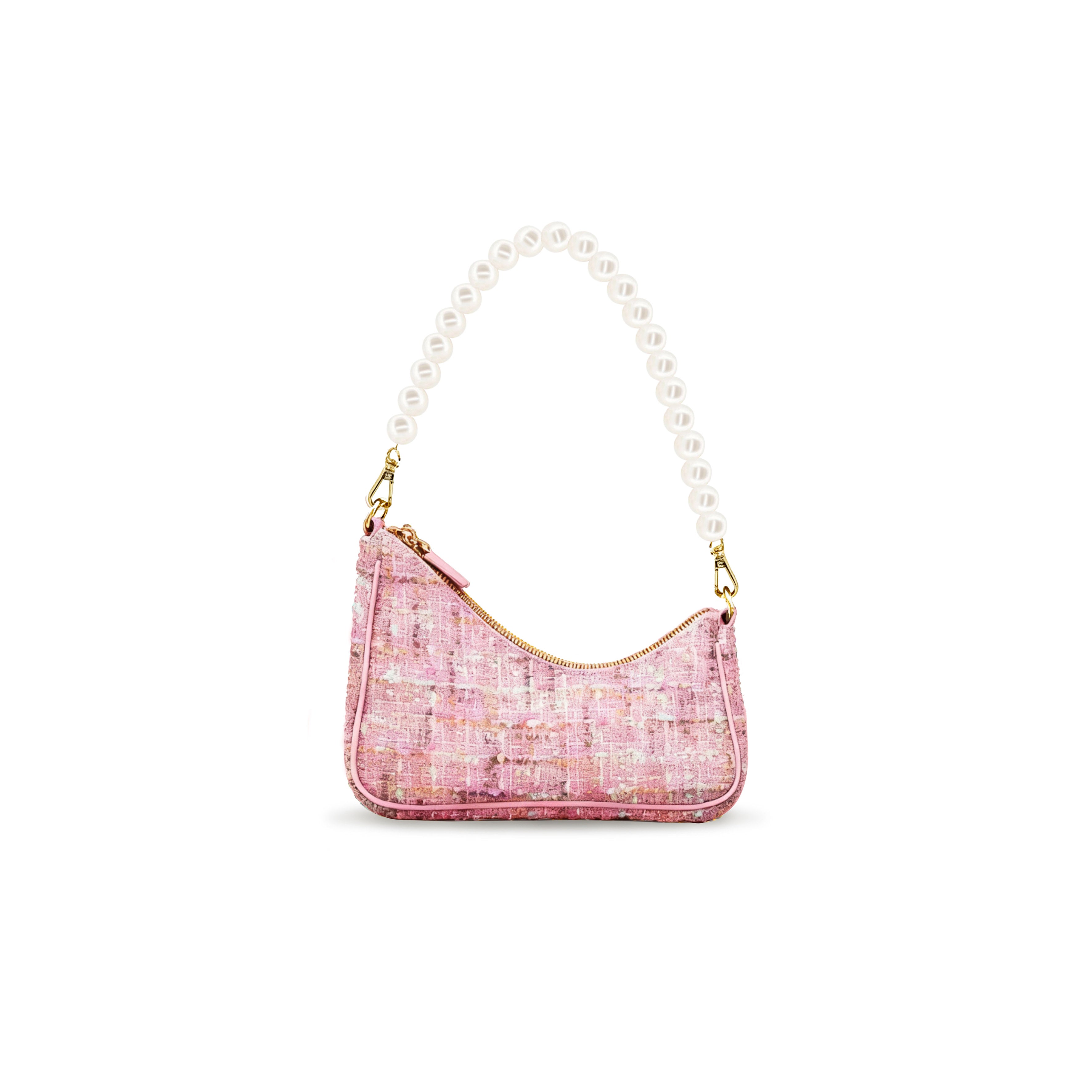 Reve Buckle Tweed  Blush