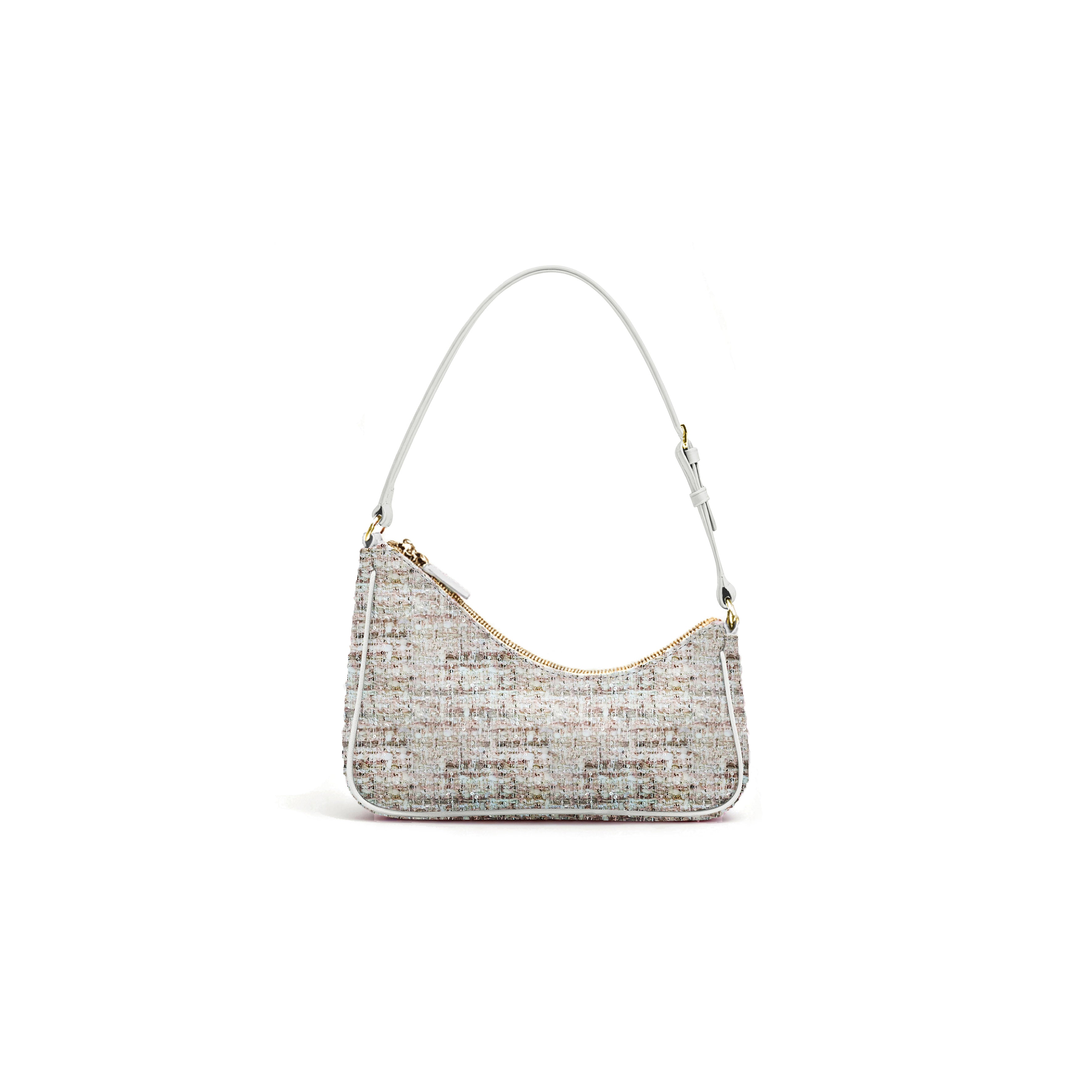 Reve Buckle Tweed Rose Mist